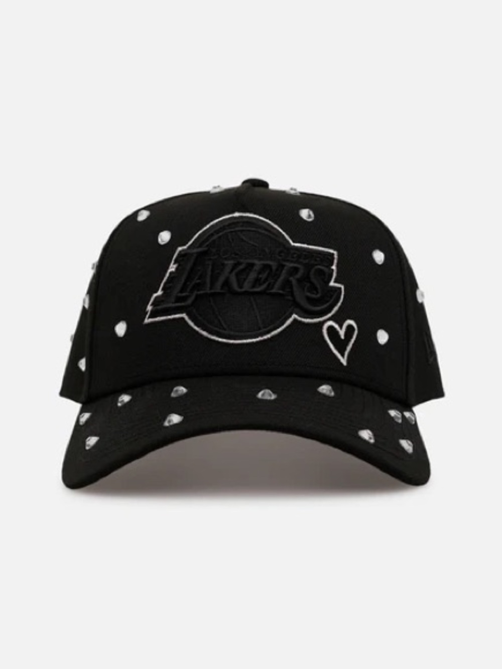 LOS ANGELES LAKERS 'BLACK SATIN HEARTS' 9FORTY A-FRAME SNAPBACK